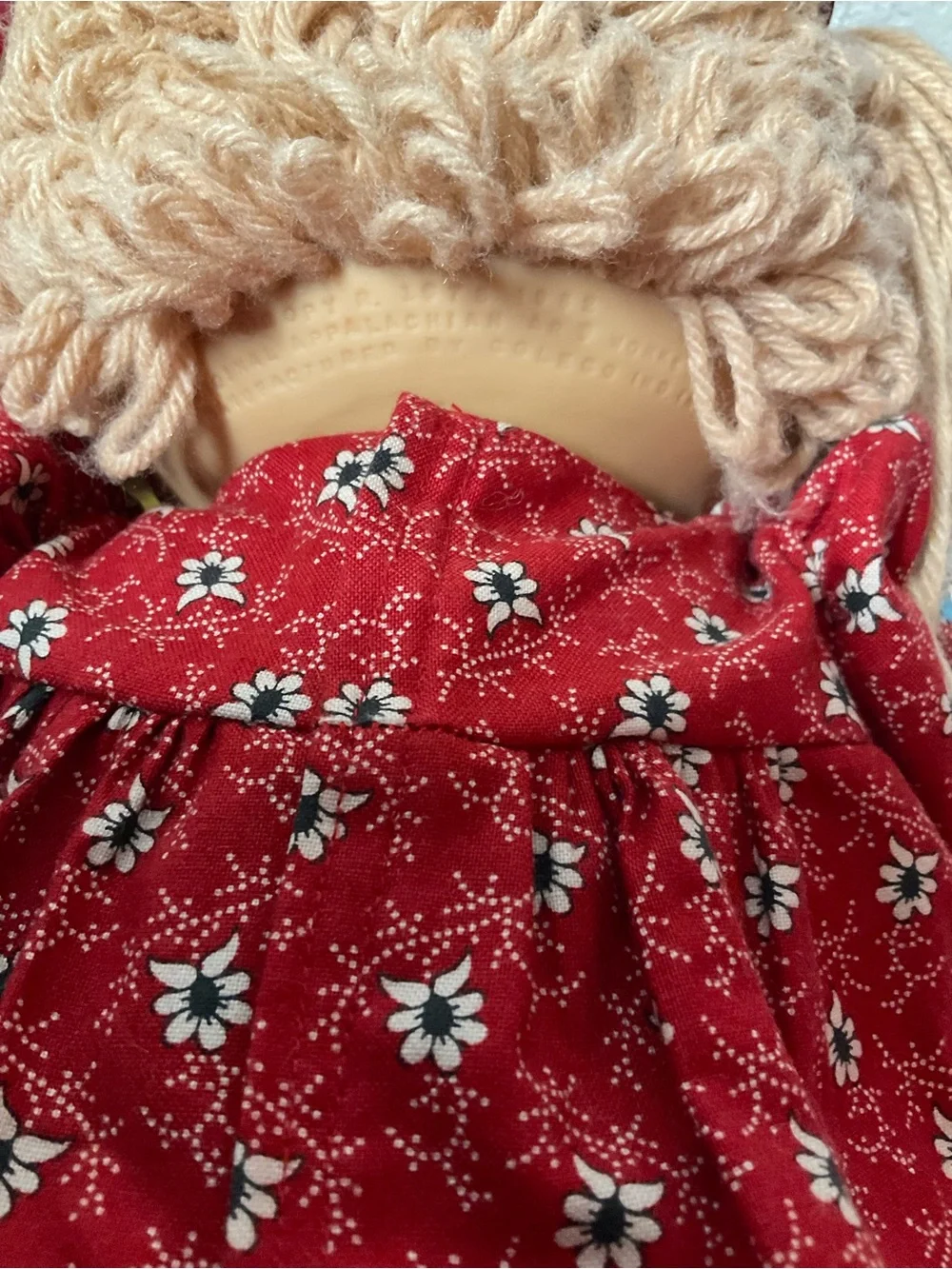 VTG Cabbage Patch Kid With Pacifier HM#4 Hong Kong Wheat Hair Green Eyes 1984